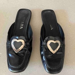 Prada Leather Mules